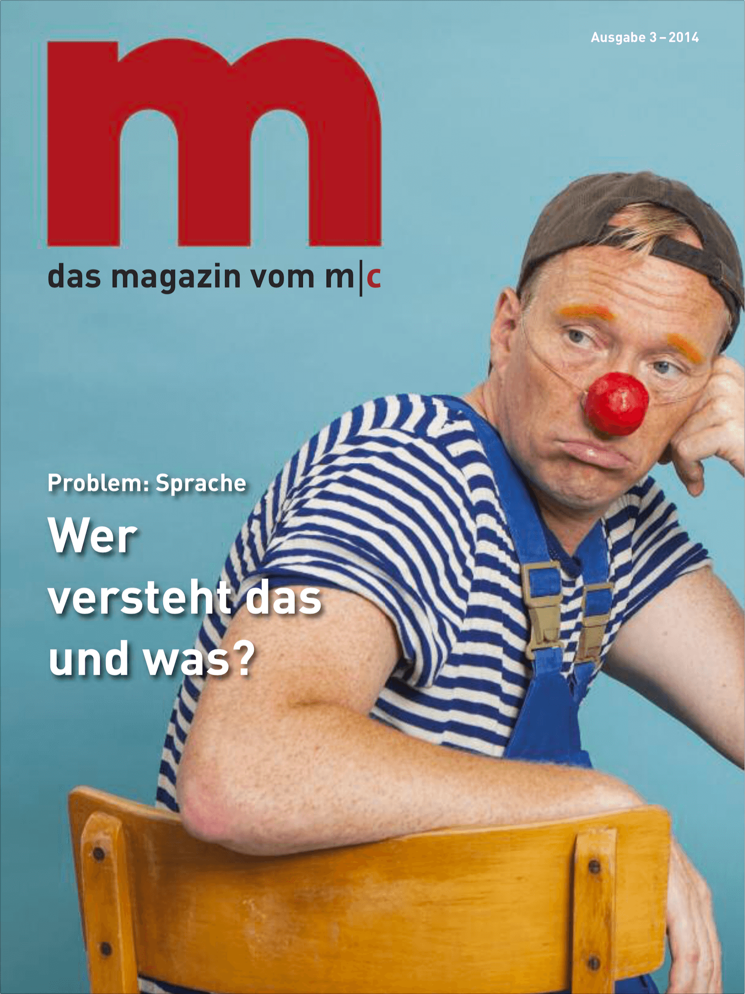 Magazin m, Ausgabe 3 aus 2014. Titel: Problem: Sprache. Wer versteht das und was?