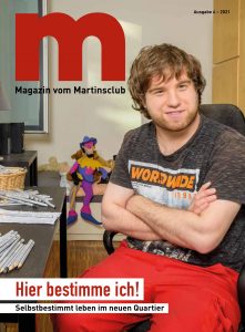 "m"- Cover mit jungen Mann mit FASD