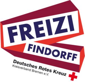 Deutsches Rotes Kreuz Schild mit Aufdruck "FREIZI FINDORF"